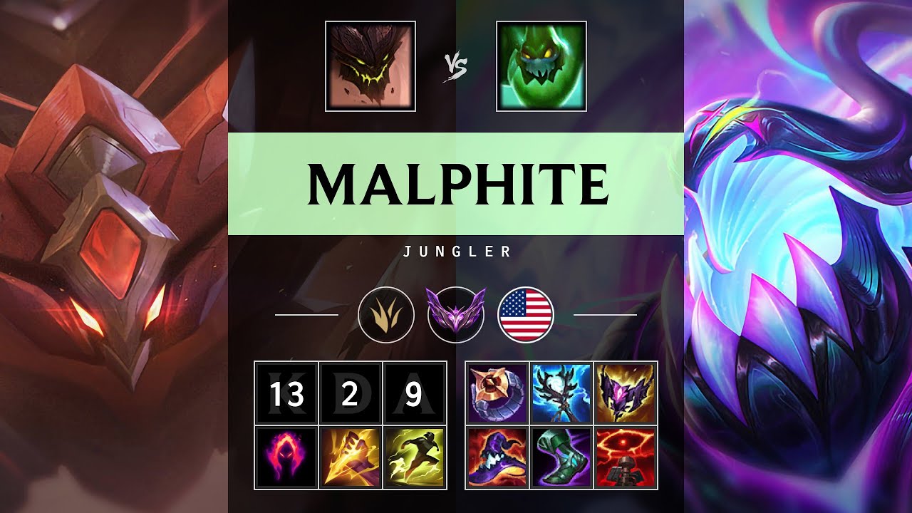 Malphite Jungle vs Zac - NA Master Patch 25.16