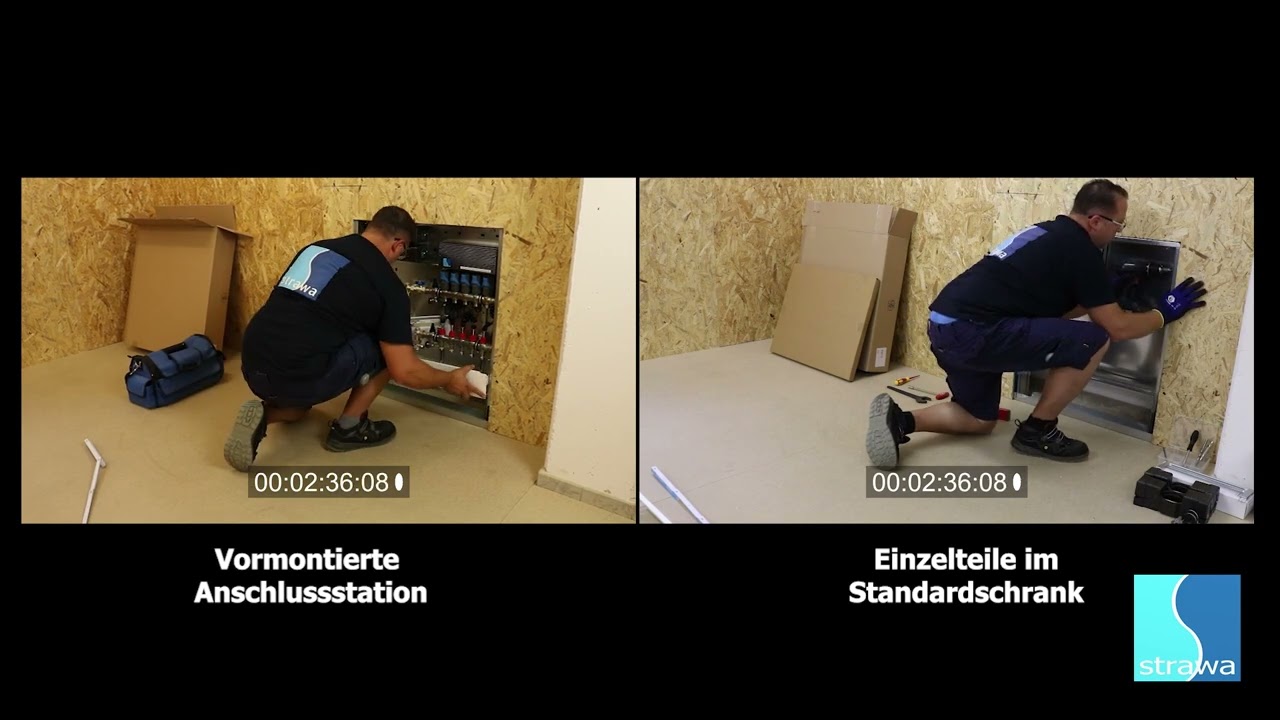 strawa Montagevergleich  Comfortstation vs. Standardstation