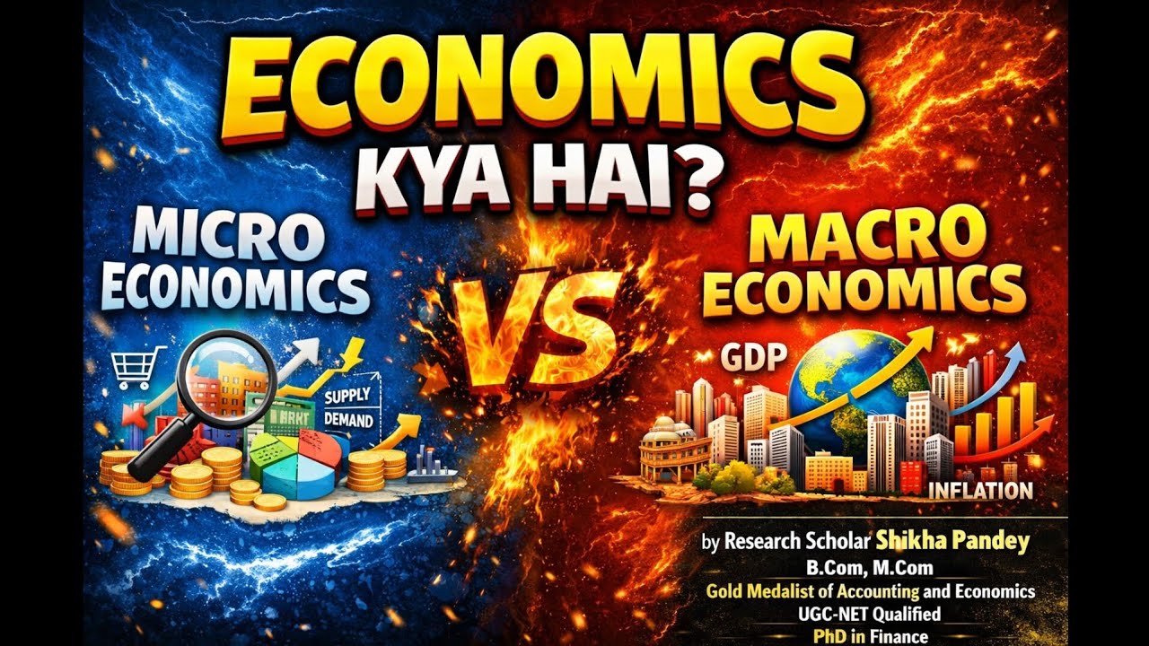 Economics Kya Hai? | Micro vs Macro Economics Explained Simply | UGC-NET, CUET, College Students