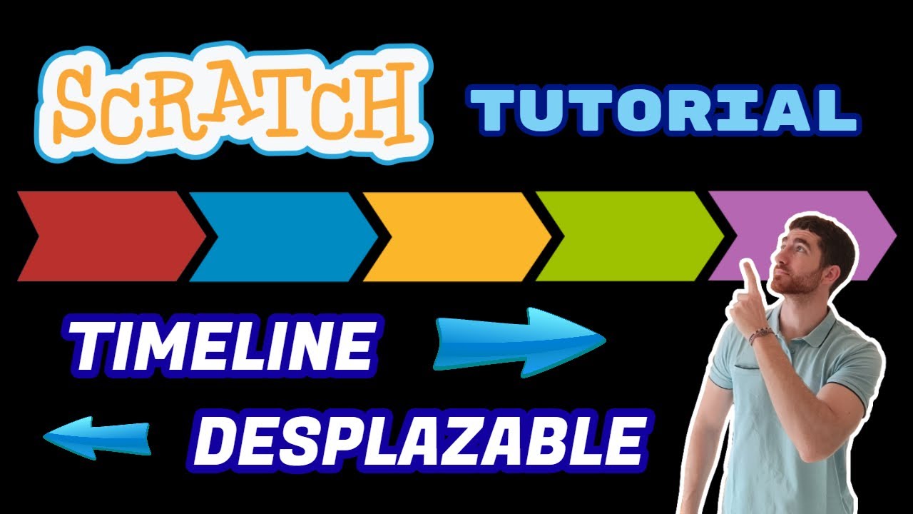 Cómo hacer una LÍNEA DE TIEMPO con DESPLAZAMIENTO | TIMELINE efecto SCROLL | Tutorial de Scratch 3.0