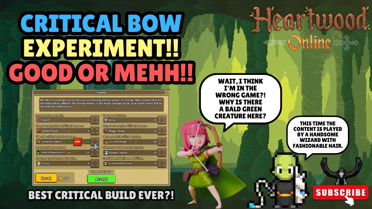 [Heartwood Online] CRITICAL BOW BUILD BECOMING META?!! Watch and learn!! #heartwoodonline #gaming