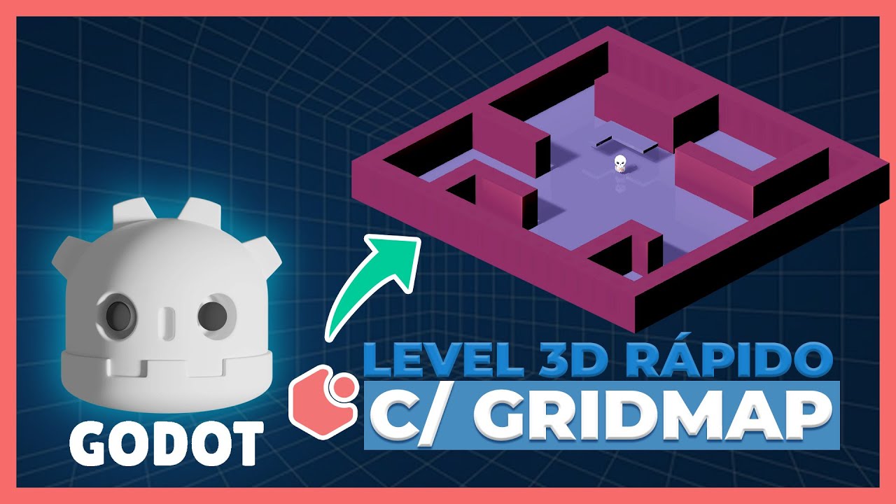 Godot 3D - Crie MAPAS 3D com mais RAPIDEZ usando GRIDMAP