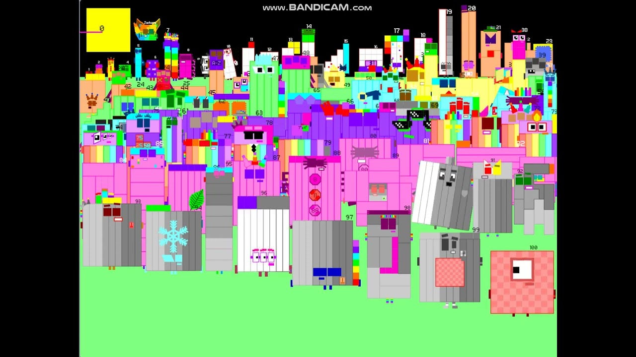 numberblocks band retro but all crazy 0-100