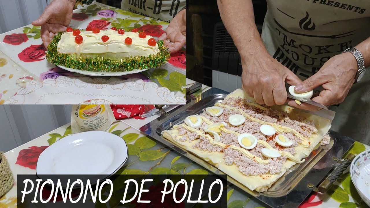 Pionono de pollo
