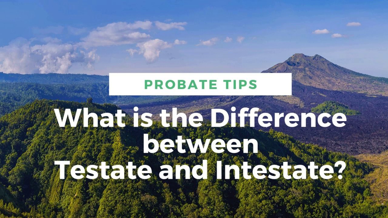 What is the Difference Between Dying Testate and Intestate?