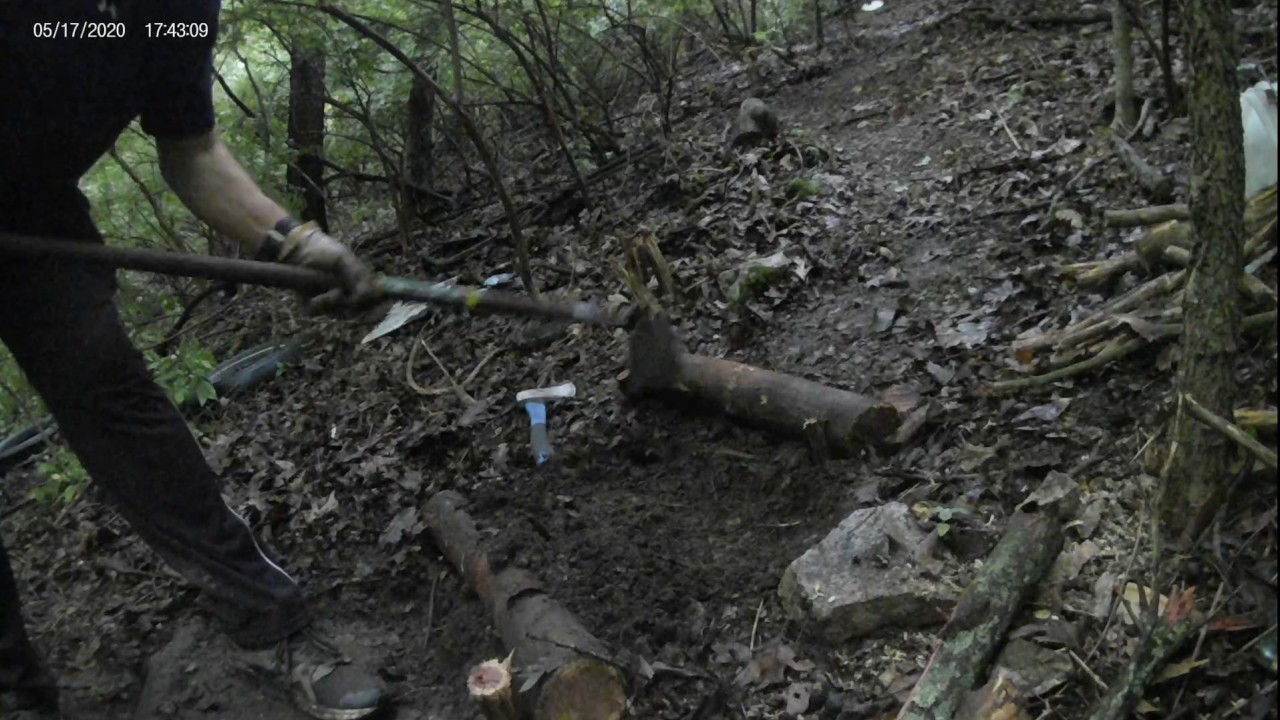21) Forest Trail - Making Rustic Log Steps Part 2