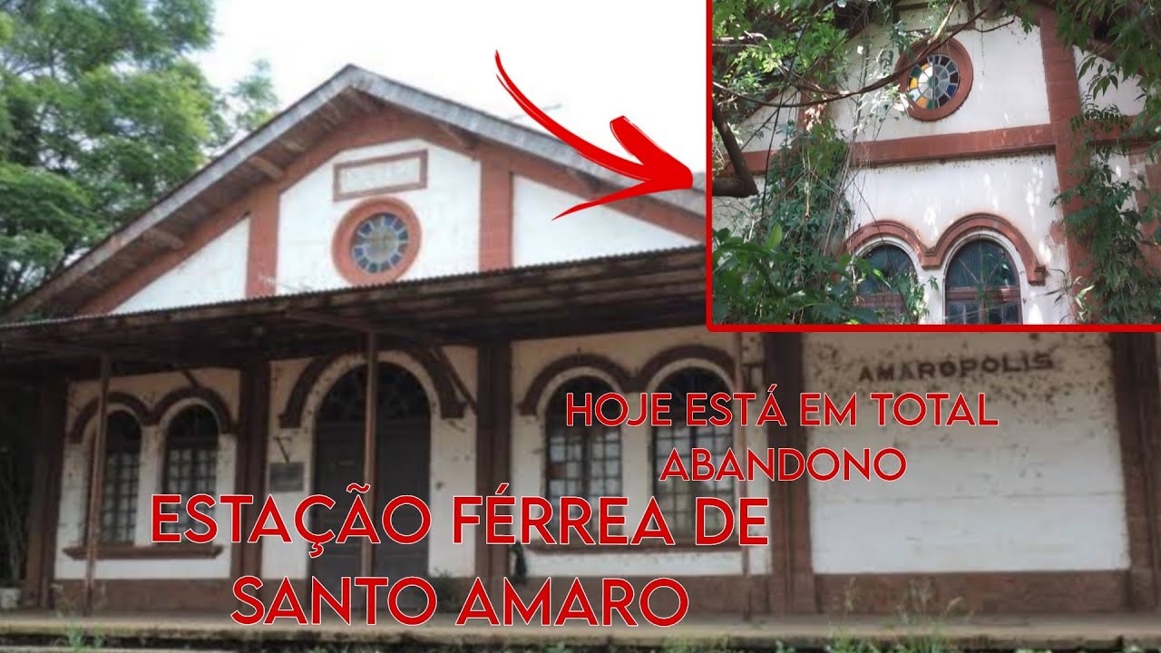 Antiga Estação Férrea de Santo Amaro!Hoje em Total Abandono!