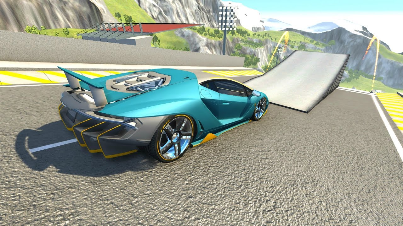 BeamNG drive - High Speed Jumping Cars Crashes Compilation #7