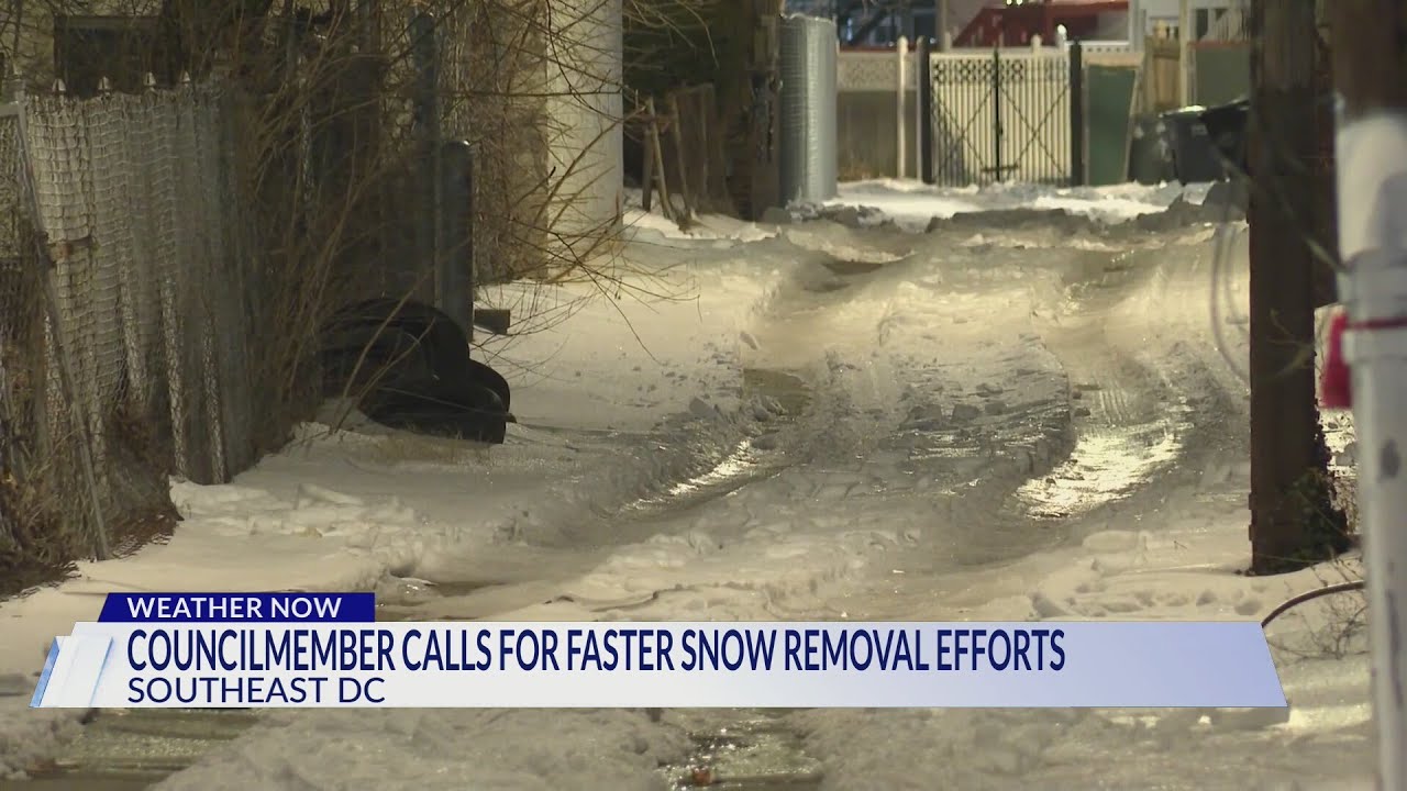 Councilmember Trayon White raises snow removal concerns in Ward 8