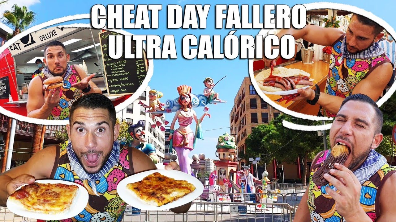 CHEAT DAY FALLERO/ RUTA COMIENDO por las CALLES de VALENCIA en FALLAS después del COVID