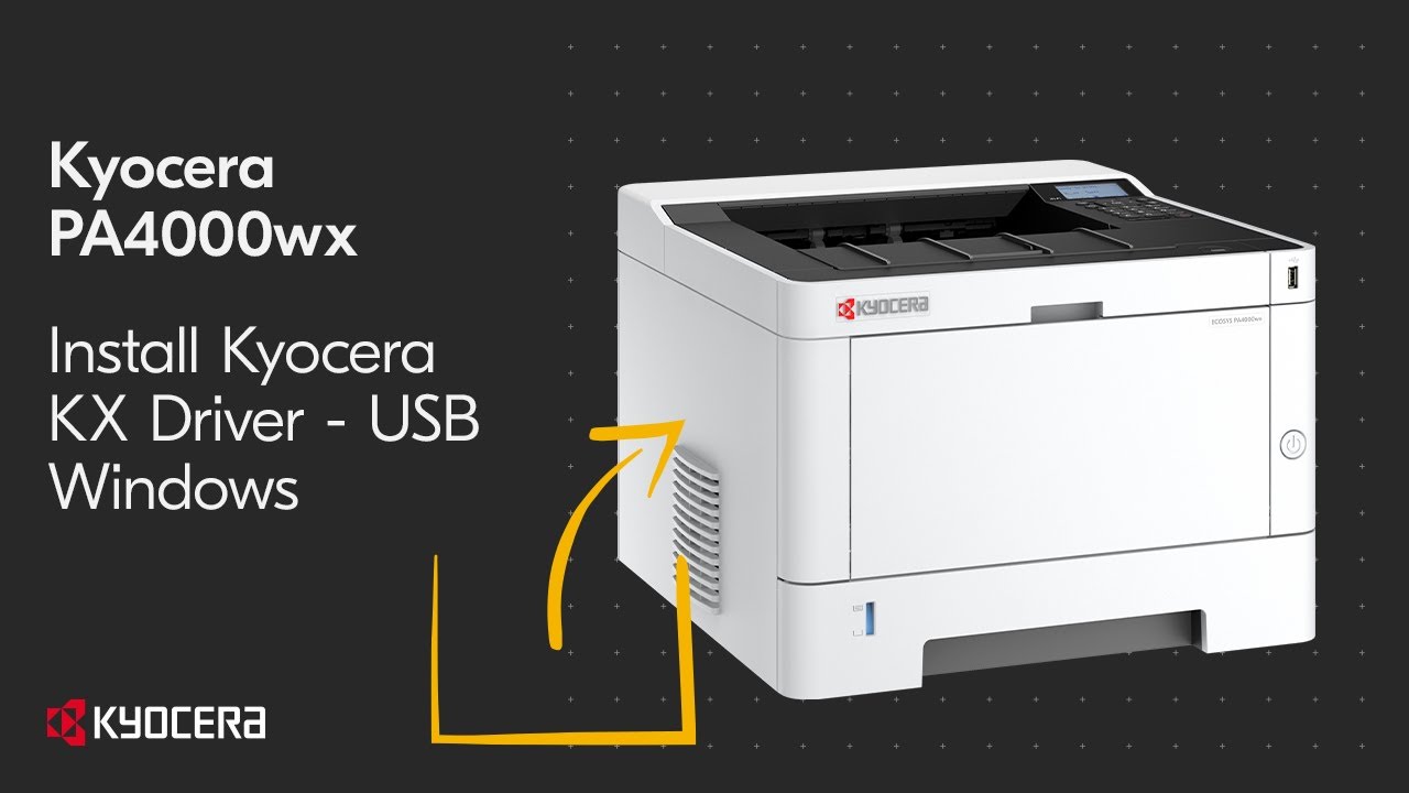 Kyocera PA4000WX Download/Install Kyocera KX Driver Via USB