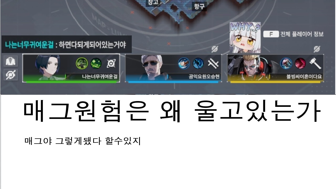 조합이 망한것 같다면 닷지를 애용하도록 참고로난세번해서이제안함  (이터널리턴 요한 아이작 매그너스)