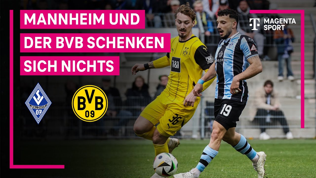 SV Waldhof Mannheim – Borussia Dortmund II, Highlights mit Live-Kommentar | 3. Liga | MAGENTA SPORT