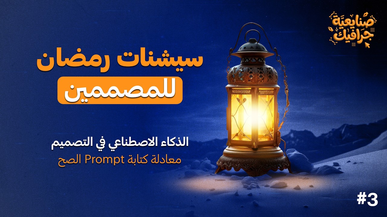 سيشنات رمضان للمصممين #3 | الذكاء الاصطناعي في التصميم وكيف تكتب Prompt احترافي