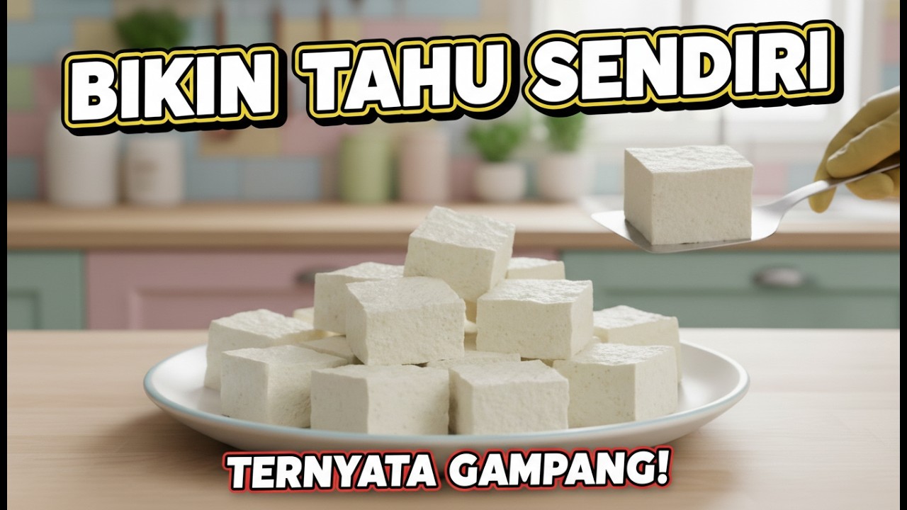 CARA MEMBUAT TAHU SENDIRI TERYATA GAMPANG TANPA PENGAWET