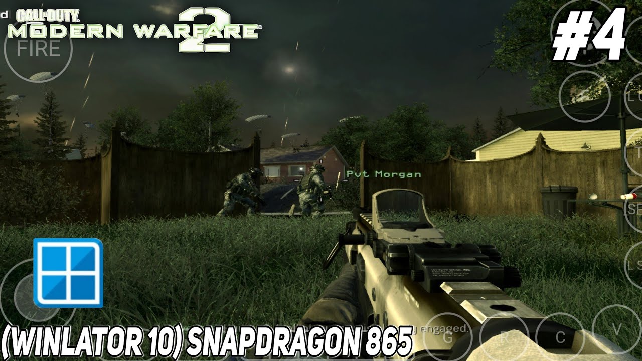 Call of Duty Mw2 Gameplay on Android | Winlator 10 | Best Windows Emulator for Mobile
