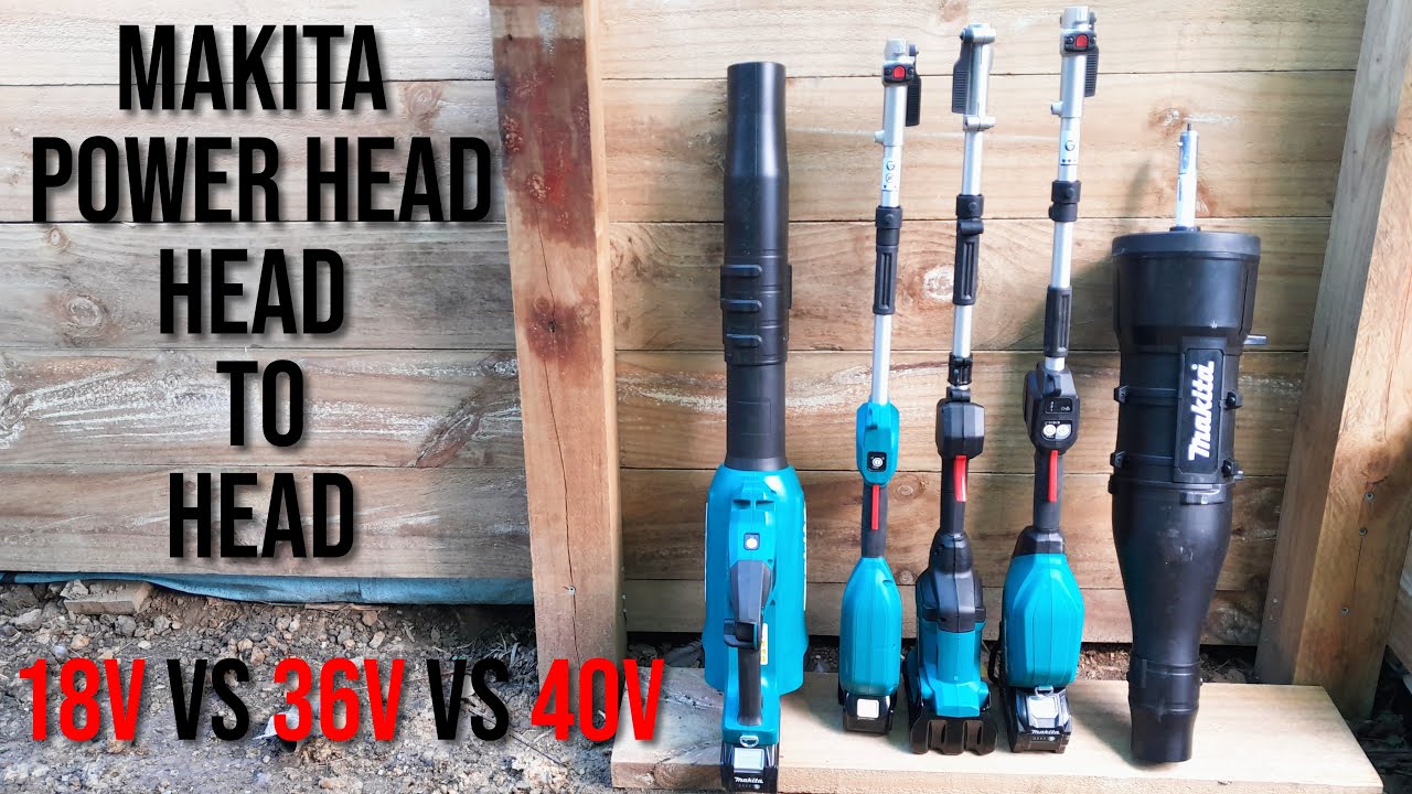 Обзор воздуходувки Makita 40 В против Makita 18 В x2 против Makita 18 В.