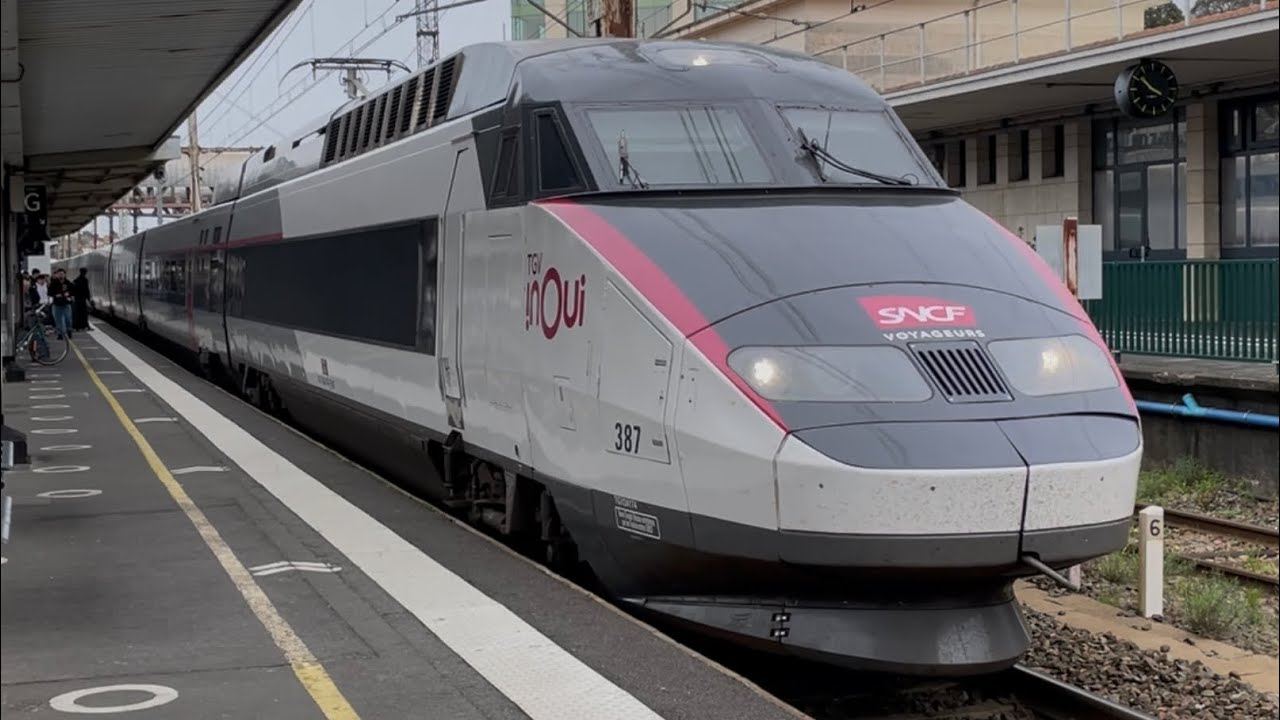 Départ de la rame Atlantique 387 Rénové pour Bordeaux 