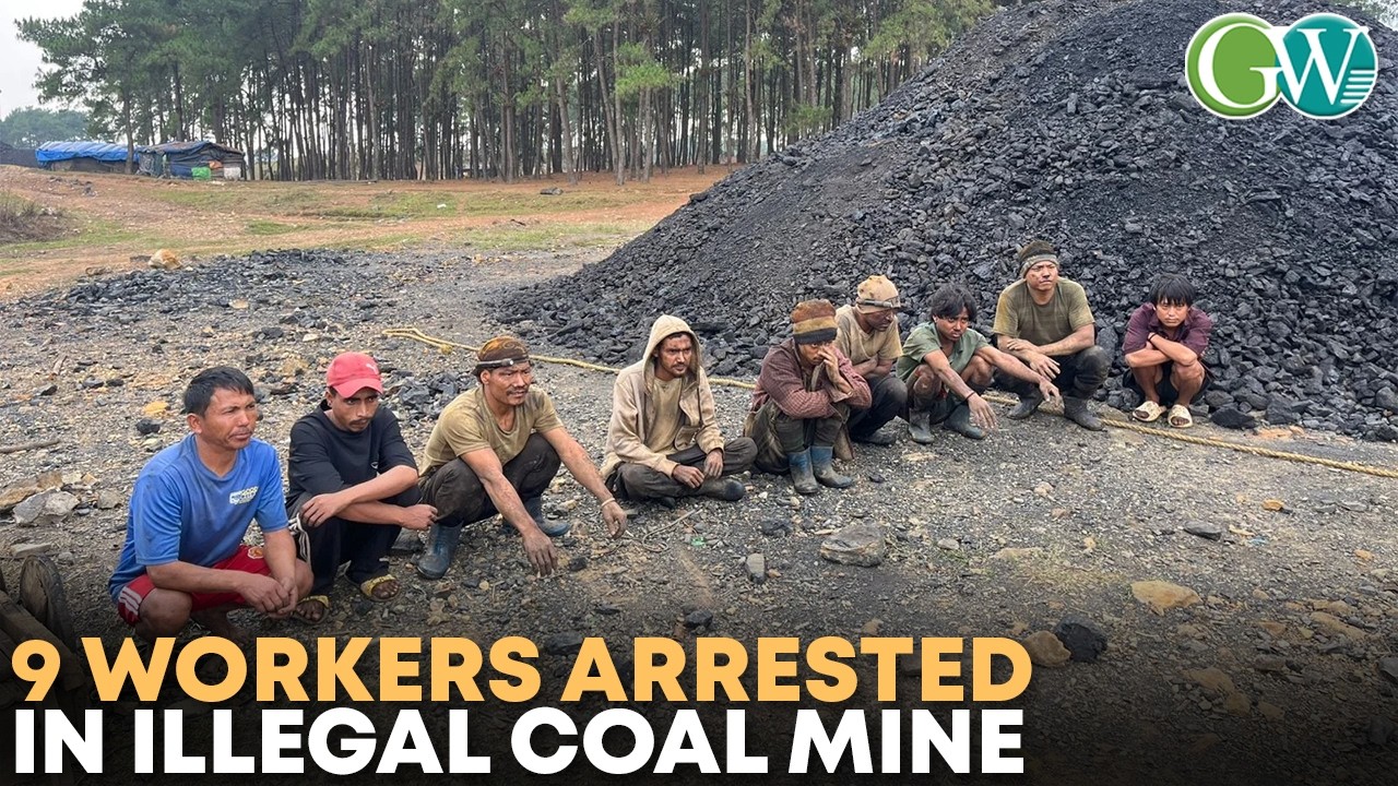 MEGHALAYA: 9 WORKERS ARRESTED IN ILLEGAL COAL MINE RAID IN EAST JAINTIA HILLS