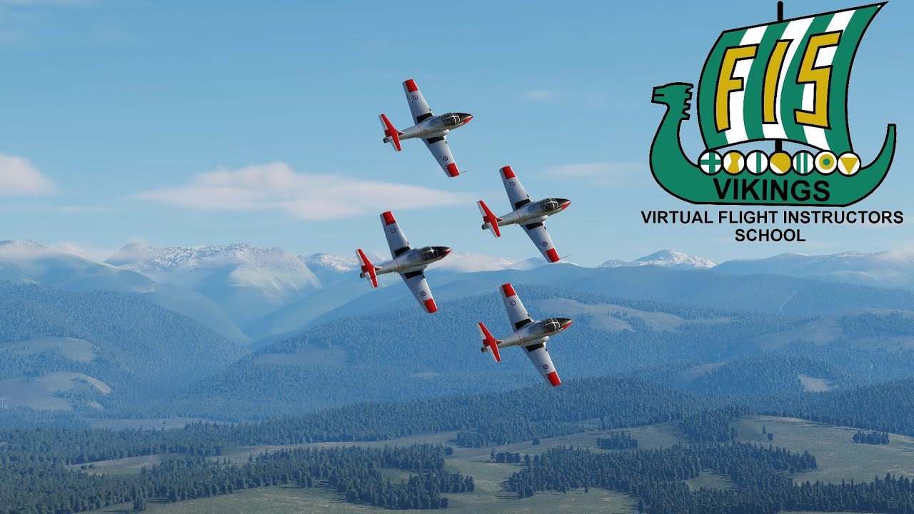Virtual Snowbirds - Vikings Display 2025 Virtual Comox Airshow