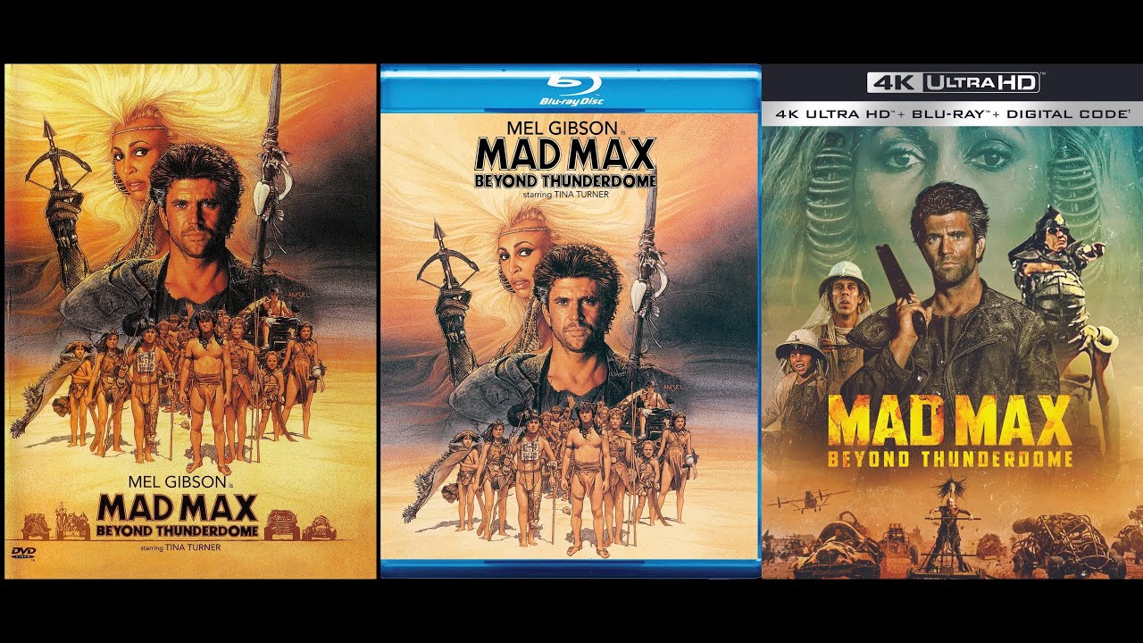 Mad Max Beyond Thunderdome DVD vs Blu ray vs 4K Blu ray Comparison (HDR version)