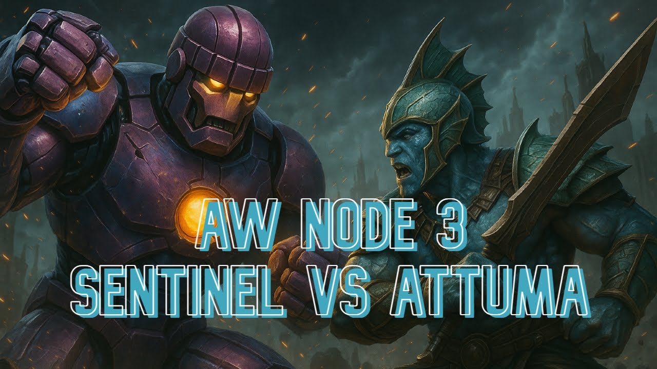 🌀 Sentinel Destroys Node 3 Attuma | New Alliance War Map | Marvel Contest of Champions | MCOC 🌀
