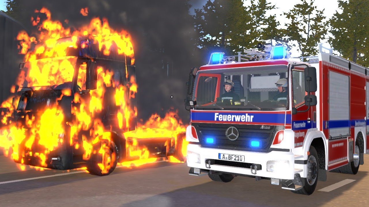 Emergency Call 112 - Truck Fire on the Highway!