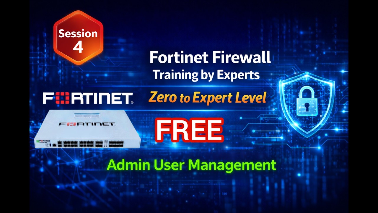 Session 4 - Admin User Management | Fortigate Firewall Training