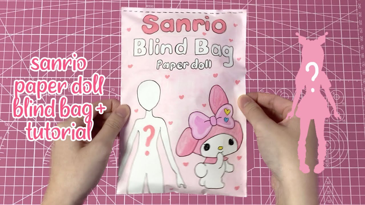 sanrio paper doll blind bag tutorial | sanriolve
