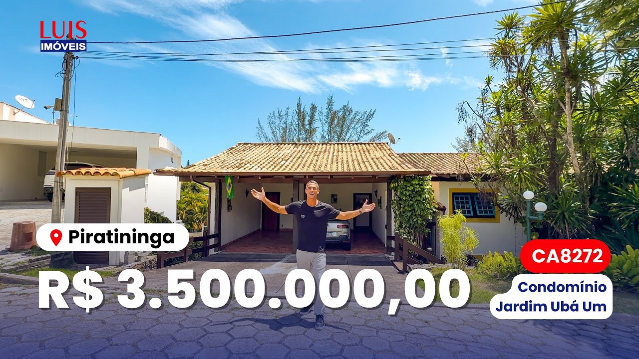 BELA CASA C/ 6 QRTS NO CONDOMÍNIO MAIS EXCLUSIVO DA REGIÃO OCEÂNICA  l LUIS IMÓVEIS (CA8272)