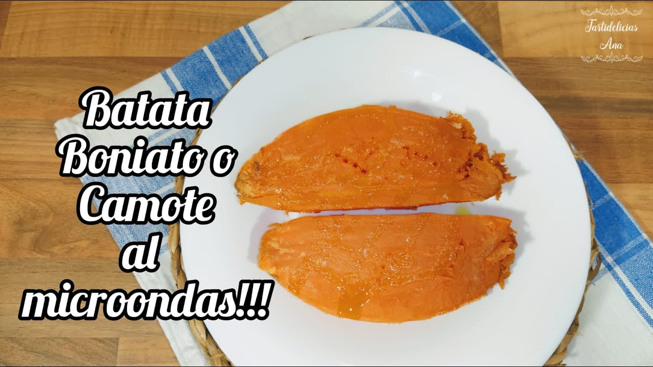✅ Fácil y Rápido❗ BATATA, BONIATO o CAMOTE ASADO al MICROONDAS