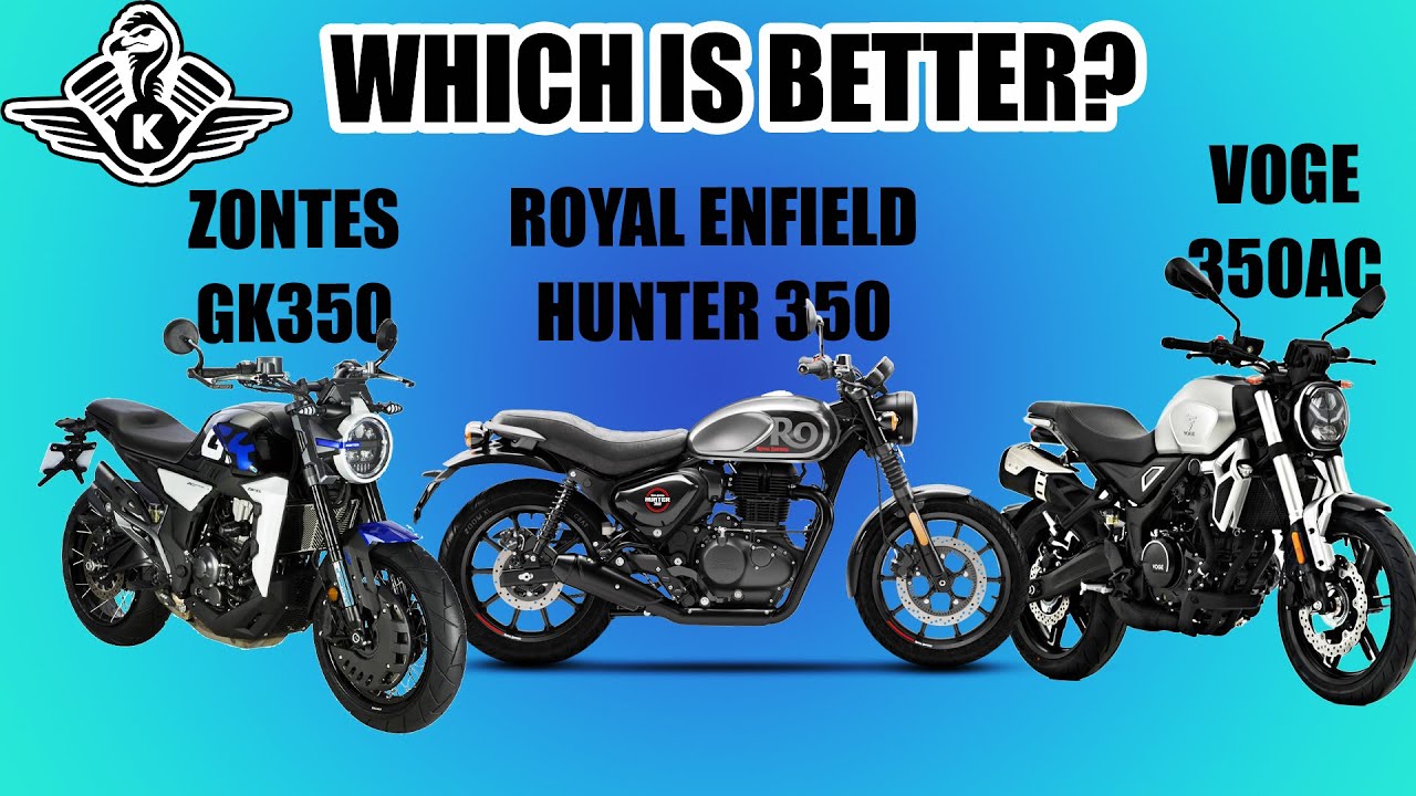 ZONTES GK350 vs ROYAL ENFIELD HUNTER 350 vs VOGE 350AC