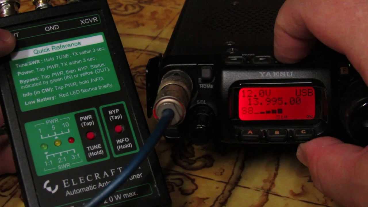 Тюнер Elecraft T1 часть 2, практика.