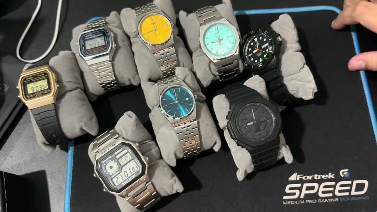 Minha coleção de relógios da Casio!!!!