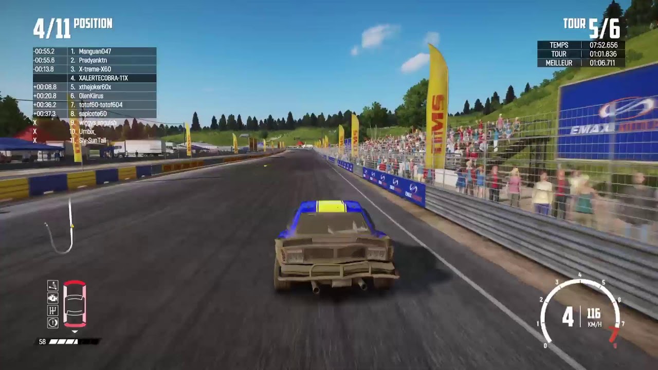 🔴 🐺 {LIVE FR PS5} 🐺😉 WRECKFEST 😎🐺 quand les bleu et jaune tripasse Ça treeepasse 😉🐺