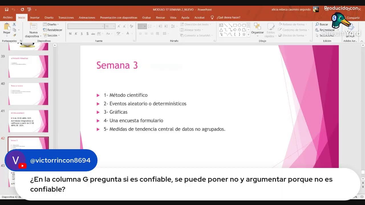 Segundo espacio de aprendizaje de la semana 2