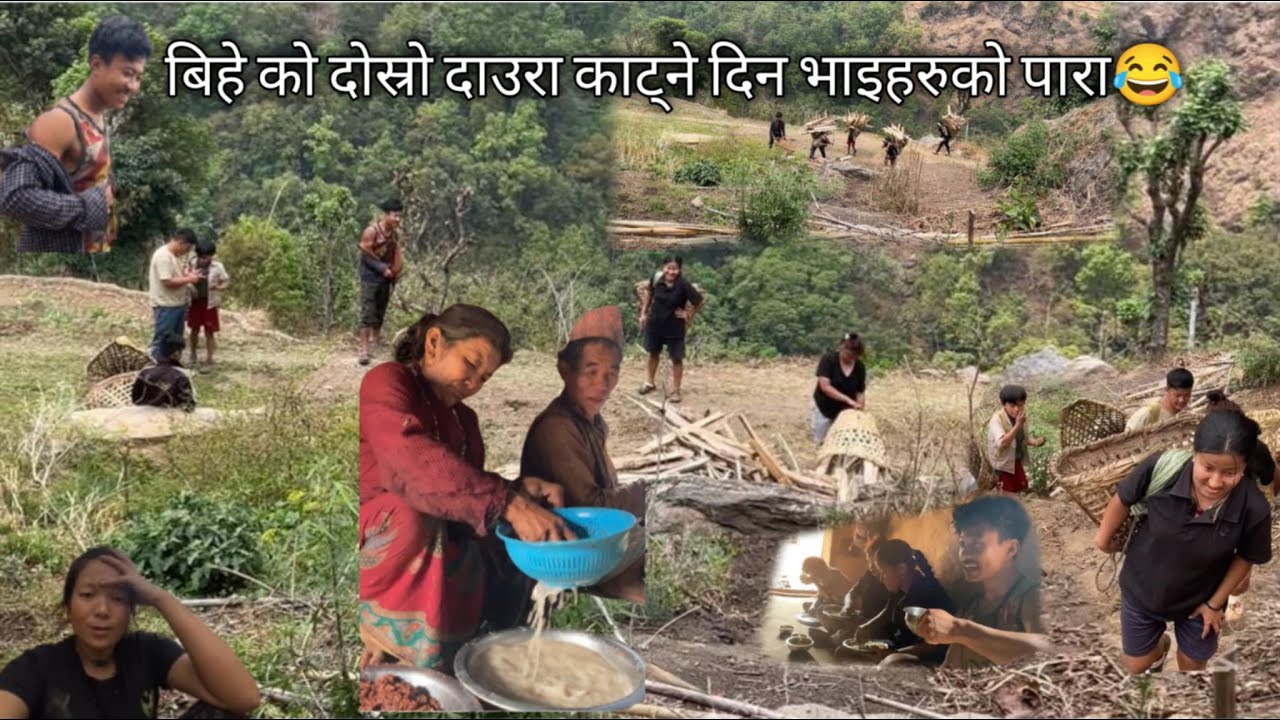 Part :3 wending planning बिहेको तेश्रो दाउरा काट्ने दिन भाइहरुको पारा गाउमा कत्ति रमाइलो छ #video