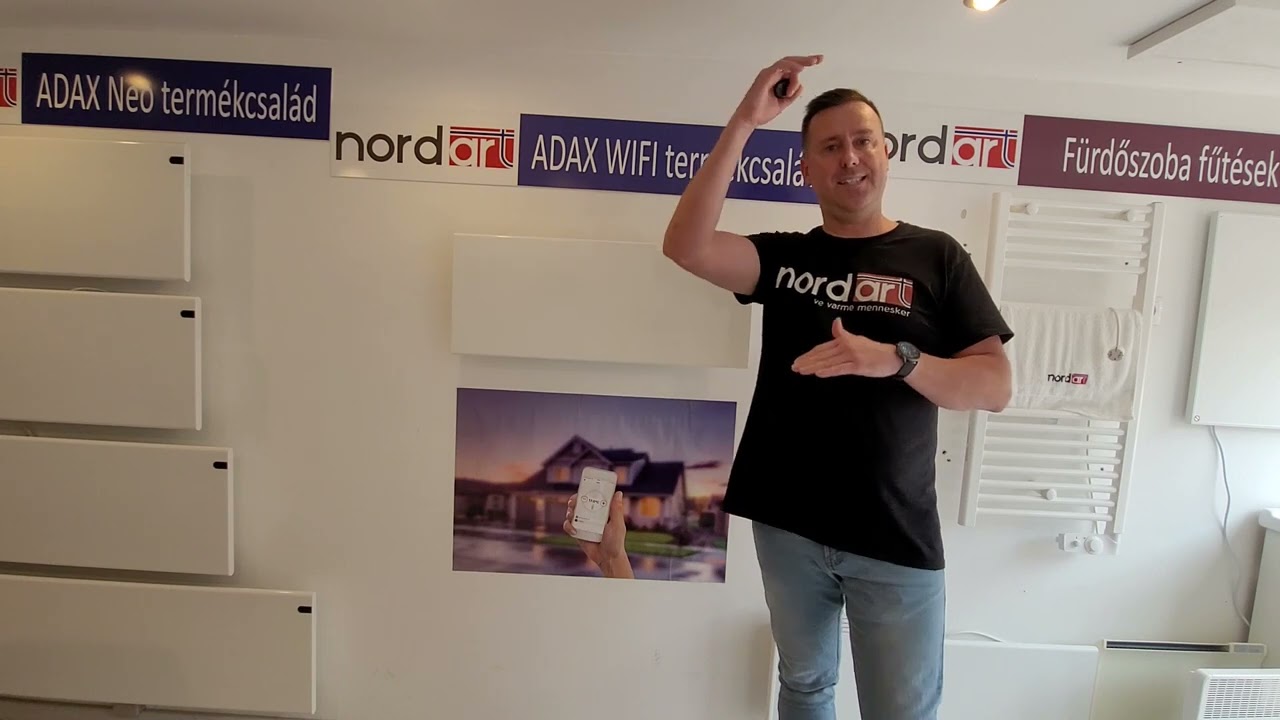 Adax Neo Wifi fűtőpanel bemutatása