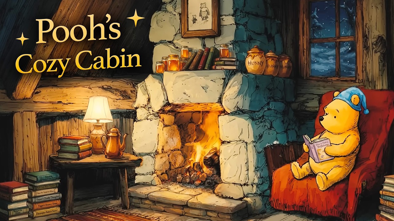 Pooh’s Cozy Hundred Acre Wood Cabin ✨ | Comforting Fireplace Ambience