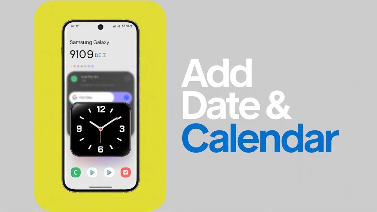 How to Customize Samsung Flip Clock Time & Date (Show Calendar Widget) – 2026 Guide