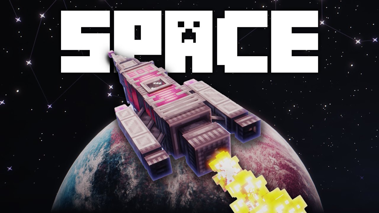 Это Minecraft &laquo;Космическое исследование&raquo;.