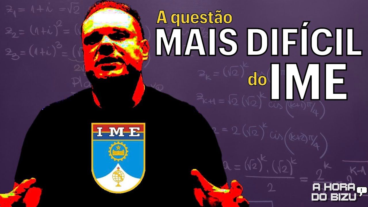 🔥 A QUESTÃO MAIS DIFÍCIL DO IME 2024/2025 😱 (1ª Fase)