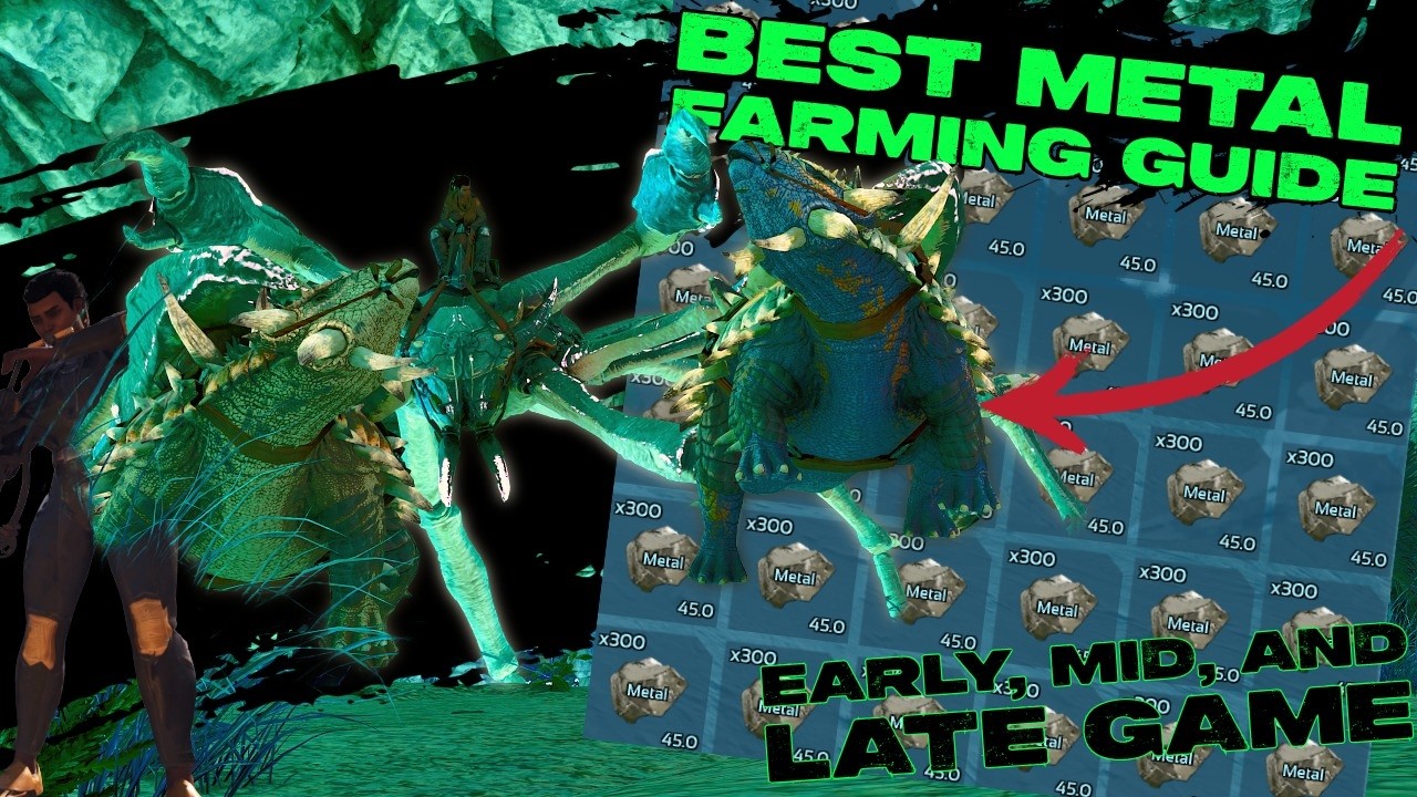 Best METAL Farm Guide For Early, MIddle, and LATE Game Farming!!! Best Ways to Get Metal!!!