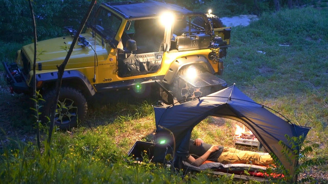 Расслабляющий кемпинг в доме с привидениями | Jeep Wrangler TJ Overland МОДЫ