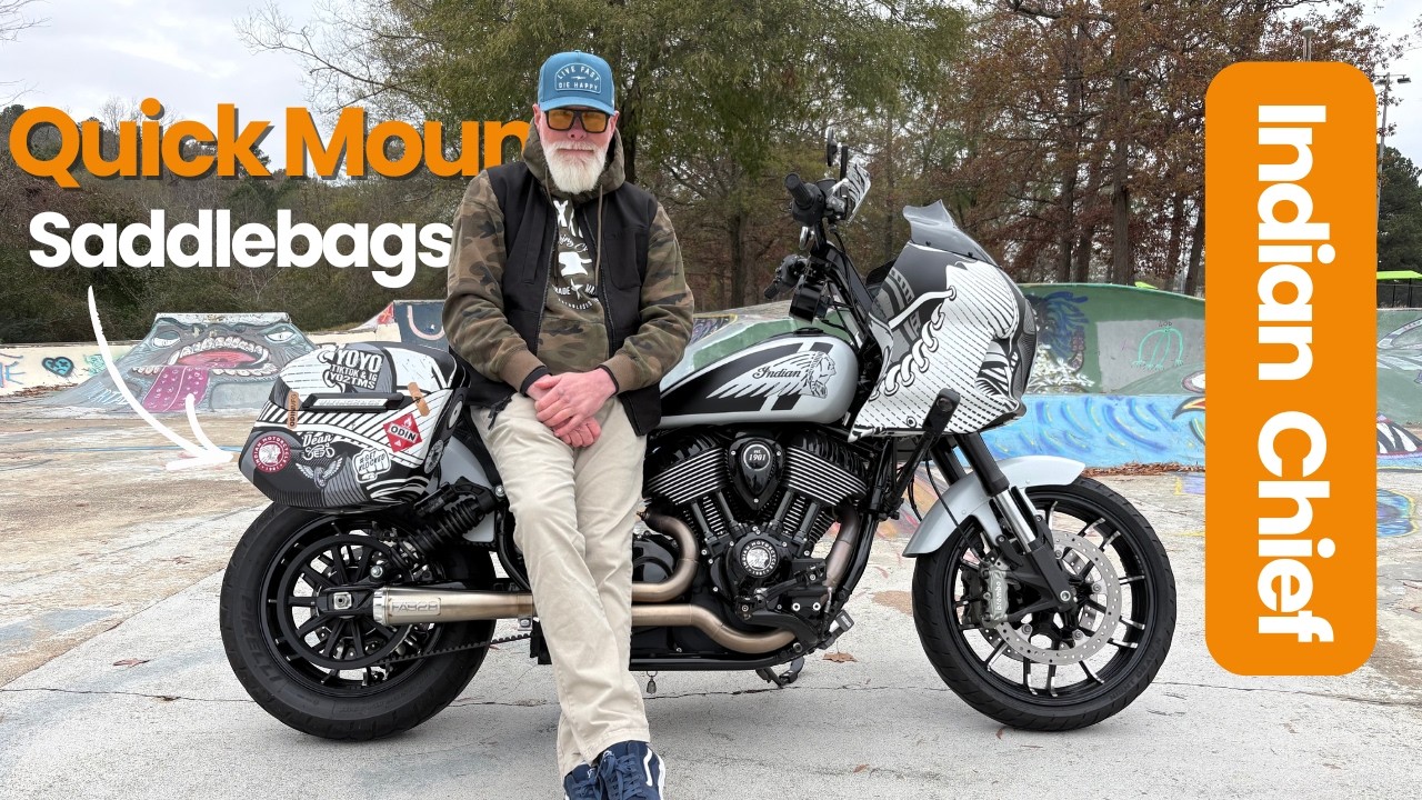 2024 Indian Sport Chief Viking Quick-Disconnect Motorcycle Saddlebags | Lockable Hard Bags Review