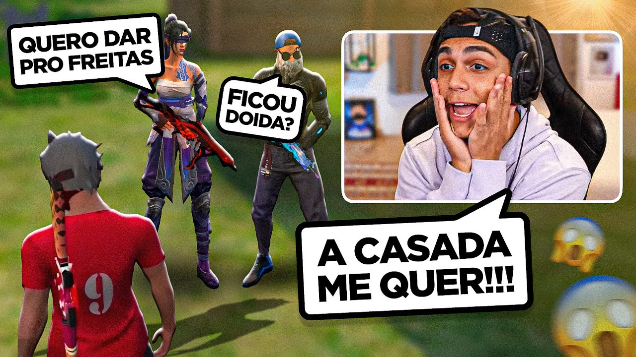 CASADA DEU EM CIMA DO FREITAS E DEU A MAIOR TRETA!!! - Free Fire