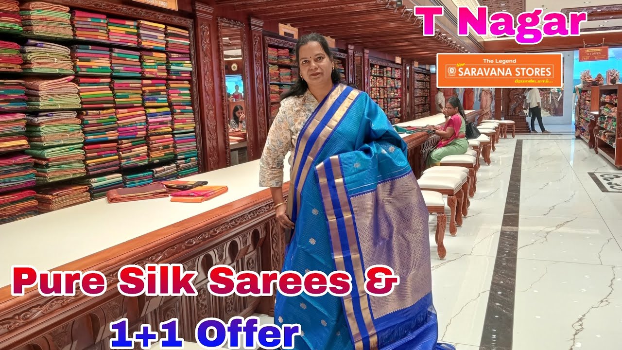 🔥Latest 1+1 Offer Semi Silk Sarees!Trending Pure Kanchipuram Silk Saree with price/Pochampalli ikkat