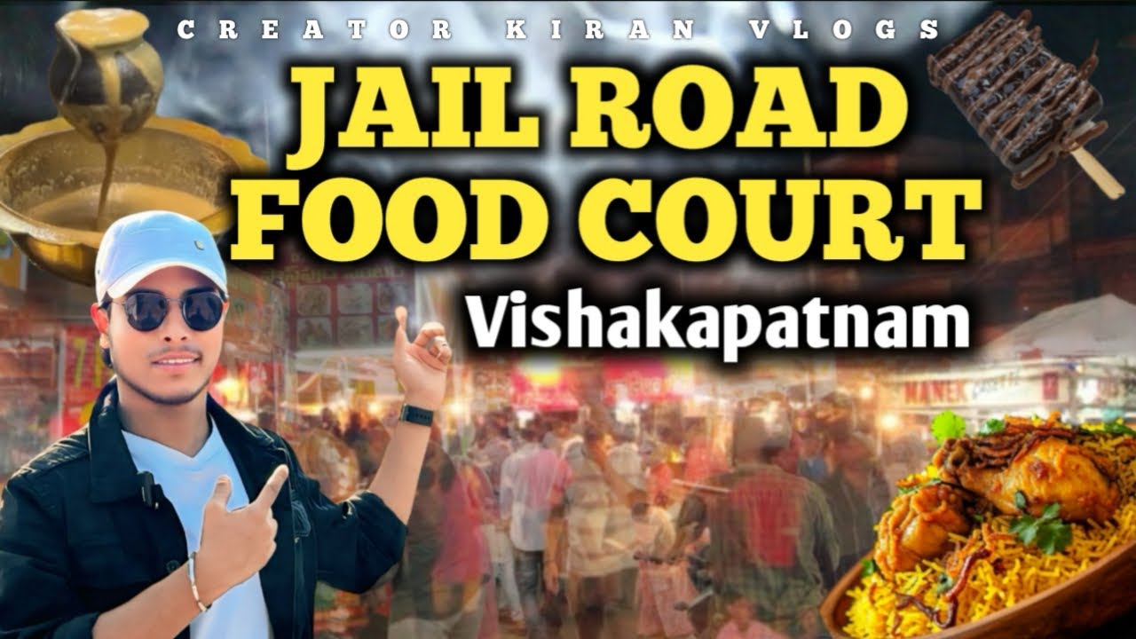 The best food court in Vizag|వైజాగ్ లో ఉన్న One&Only food court #Creatorkiranvlogs #food #vizag #yt