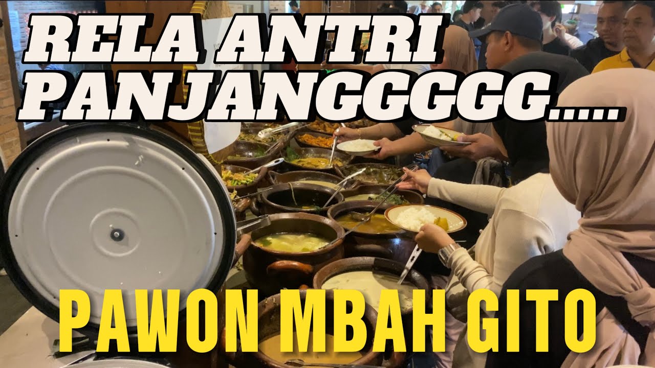 Ratusan Pengunjung Warung Ndeso Pawon Mbah Gito Rela Antri Berjam-jam #jogjaistimewa #sleman
