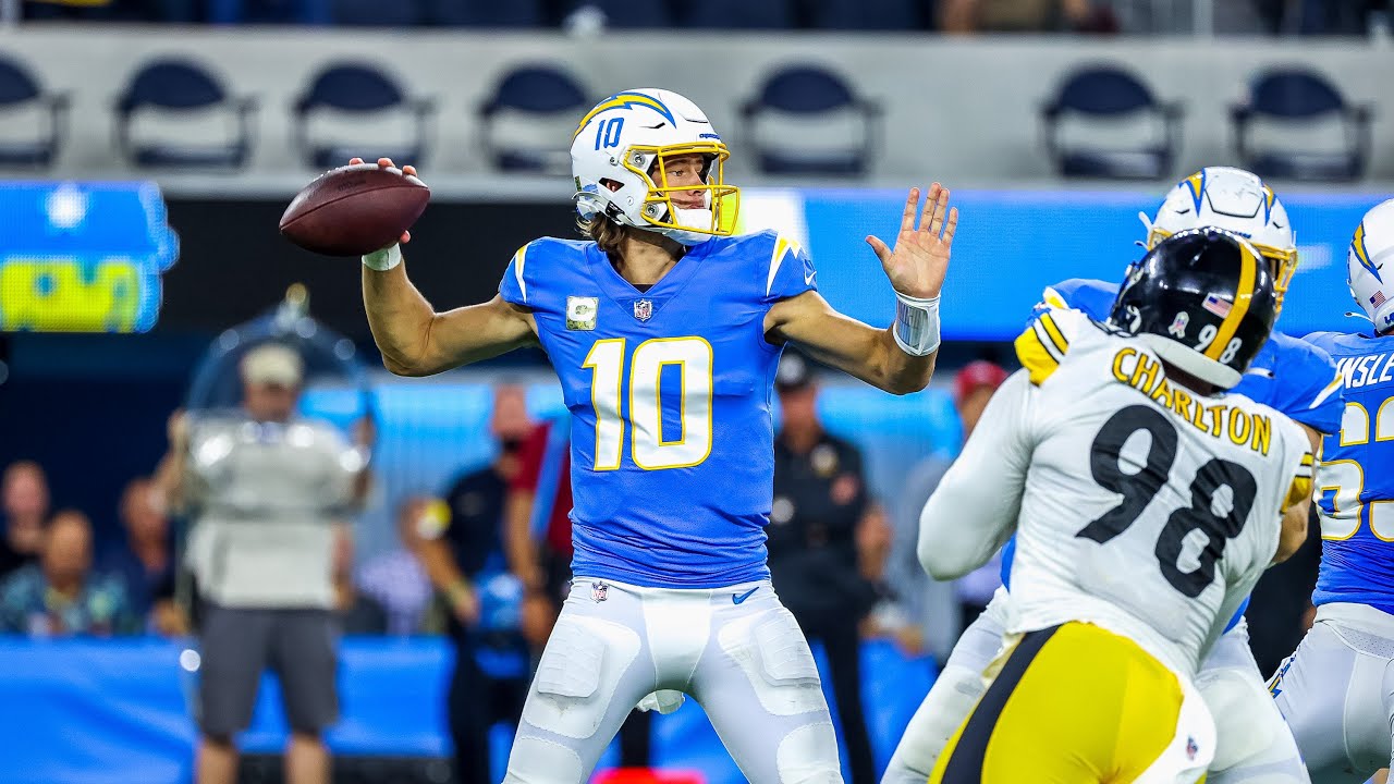 Every Justin Herbert Completion from MONSTER Game vs Steelers | NFL Highlights | LA Chargers